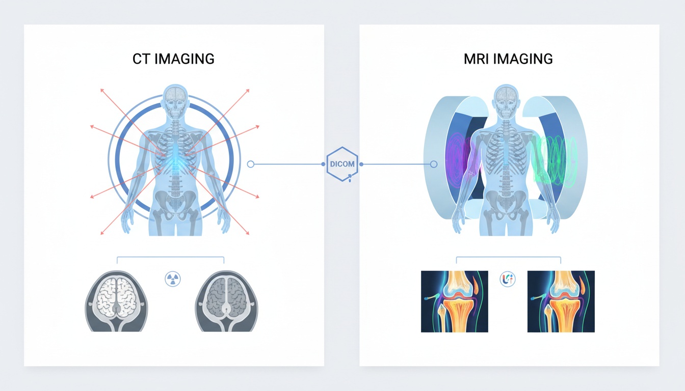 CT and MRI Imaging Created by PostDICOM
